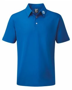 FootJoy Junior Stretch Pique Solid Golf Polo In White
