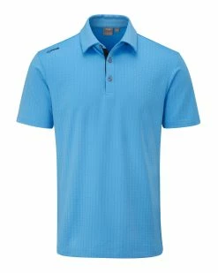 Ping Cillian Men's Golf Polo SS23 In Poppy