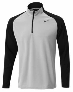 Mizuno Winter Breeze Block 1/4 Zip Golf Mid Layer In Blue
