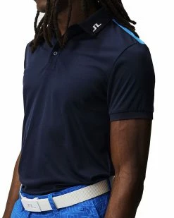 J.Lindeberg Jeff Regular Fit Golf Polo SS23 In Navy