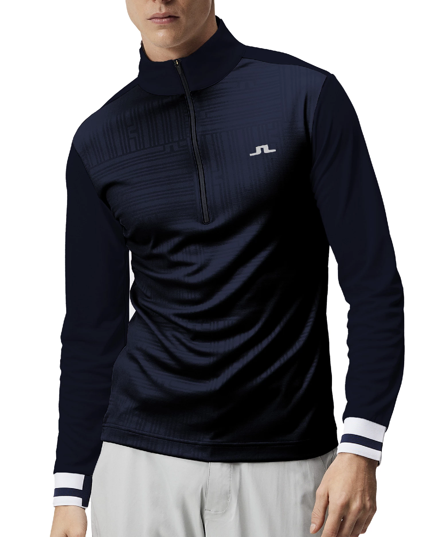 J.Lindeberg Danny Debossed Mid Layer SS23 In High Rise - Image 2