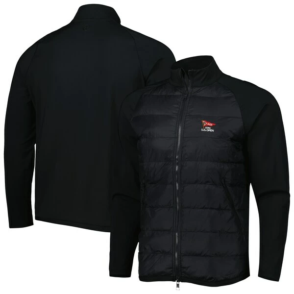 Men's 2023 U.S. Open G/Fore Black Performer Raglan Full-Zip Jacket - Image 2