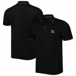 Men's 2023 U.S. Open G/Fore Black Texture Polo