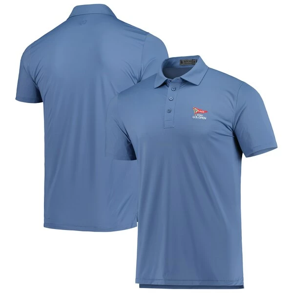 Men's 2023 U.S. Open G/Fore Blue Ice Nylon Polo