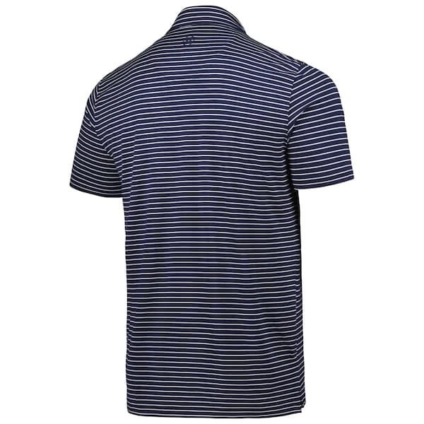 Men's 2023 U.S. Open G/Fore Navy Perforated Stripe Tri-Blend Polo - Image 4