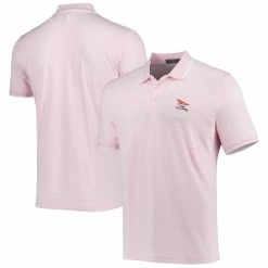 Men's 2023 U.S. Open G/Fore Pink Perforated Stripe Polo