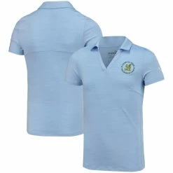 Girls Youth 2022 U.S. Open Puma Light Blue Free CLOUDSPUN V-Neck Polo