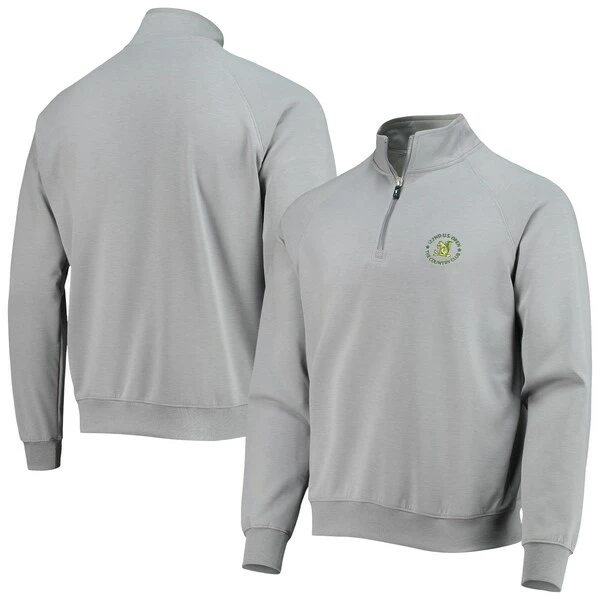 Men's 2022 U.S. Open Fairway & Greene Heathered Gray The Valley Quarter-Zip Jacket - Image 2