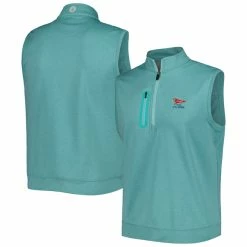 Men's 2022 U.S. Open Johnnie-O Mint Denny Quarter-Zip Vest