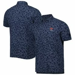 Men's 2023 U.S. Open Adidas Navy Go-To Camo Tri-Blend Polo