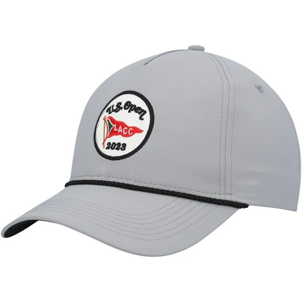 Men's 2023 U.S. Open Ahead Gray Nebula Circle Patch Rope Adjustable Hat - Image 4