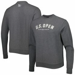 Men's 2023 U.S. Open Ahead Heather Charcoal Brookside Pullover Sweatshirt