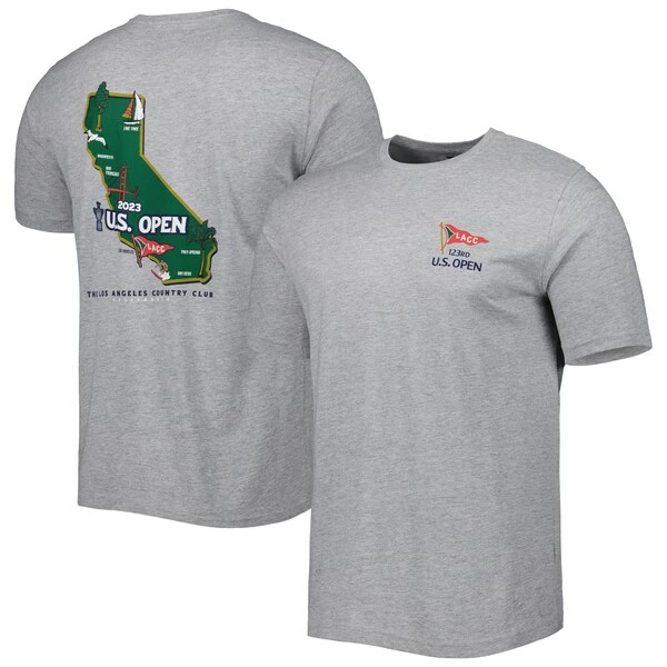 Men's 2023 U.S. Open Ahead Heathered Gray Pembroke T-Shirt - Image 2