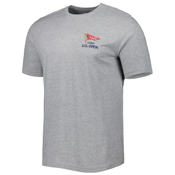 Men's 2023 U.S. Open Ahead Heathered Gray Pembroke T-Shirt - Image 3