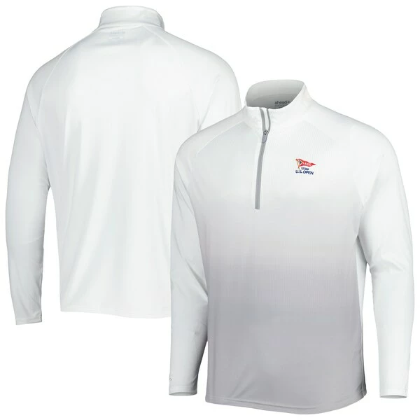 Men's 2023 U.S. Open Ahead White Potter Raglan Quarter-Zip Top - Image 2