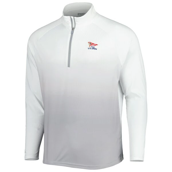 Men's 2023 U.S. Open Ahead White Potter Raglan Quarter-Zip Top - Image 3