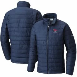 Men's 2023 U.S. Open Columbia Golf Navy Powder Lite Full-Zip Jacket