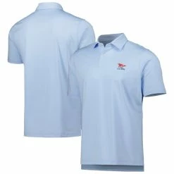 Men's 2023 U.S. Open Fairway & Greene Light Blue Mini Stripe Polo