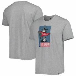 Men's 2023 U.S. Open FootJoy Heather Gray Block Logo T-Shirt