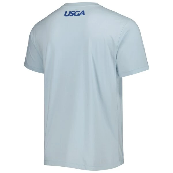 Men's 2023 U.S. Open FootJoy Light Blue Surf Logo T-Shirt - Image 4