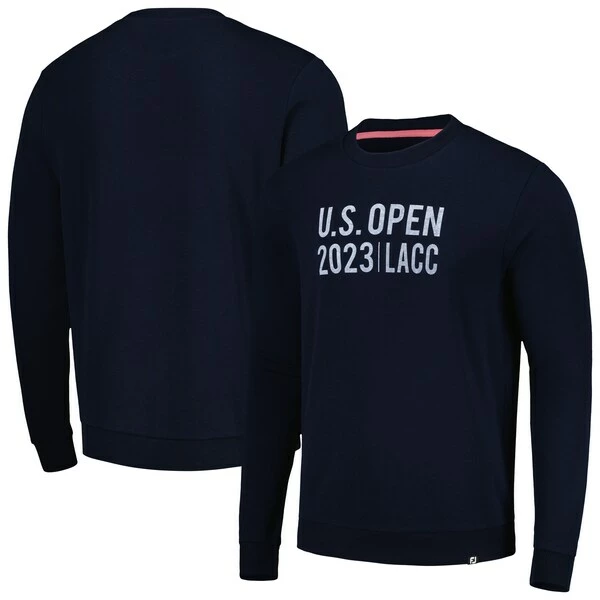 Men's 2023 U.S. Open FootJoy Navy Pullover Sweatshirt - Image 2