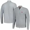 Men's 2023 U.S. Open Johnnie-O Gray Decker Full-Zip Bomber Jacket