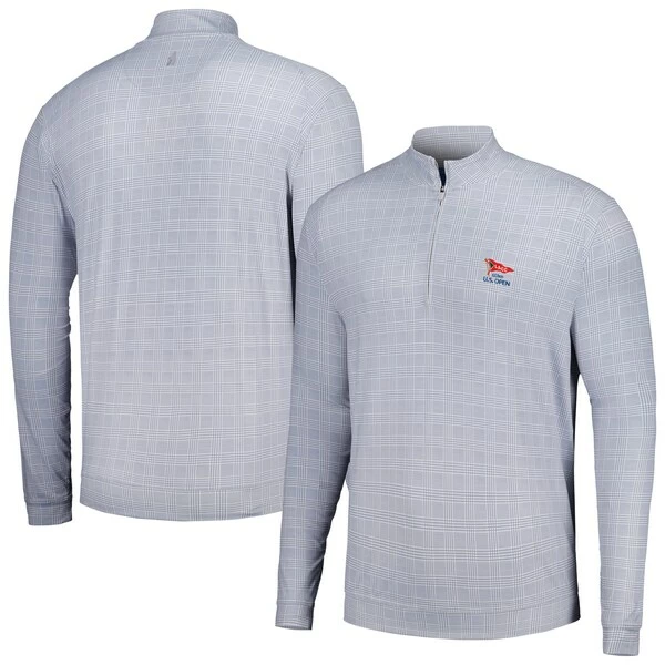 Men's 2023 U.S. Open Johnnie-O Gray Justin Quarter-Zip Jacket - Image 2