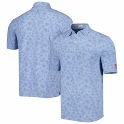 Men's 2023 U.S. Open Johnnie-O Light Blue Lindley Polo