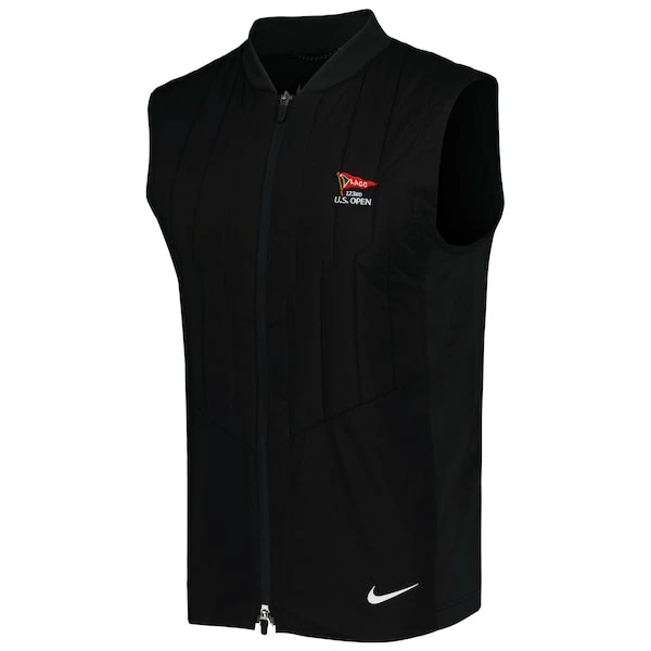 Men's 2023 U.S. Open Nike Black Performance Full-Zip Vest - Image 3