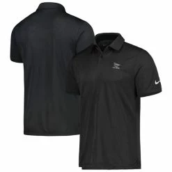 Men's 2023 U.S. Open Nike Black Tour Jacquard Performance Polo