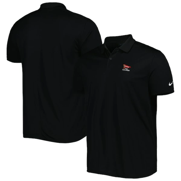 Men's 2023 U.S. Open Nike Black Victory Solid Performance Polo