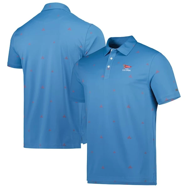Men's 2023 U.S. Open Nike Blue Player Performance Polo - Image 2