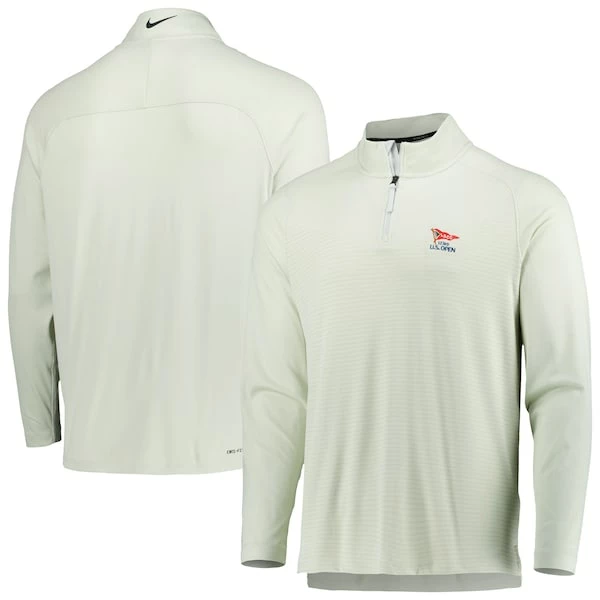 Men's 2023 U.S. Open Nike Light Green Performance Raglan Half-Zip Top - Image 2