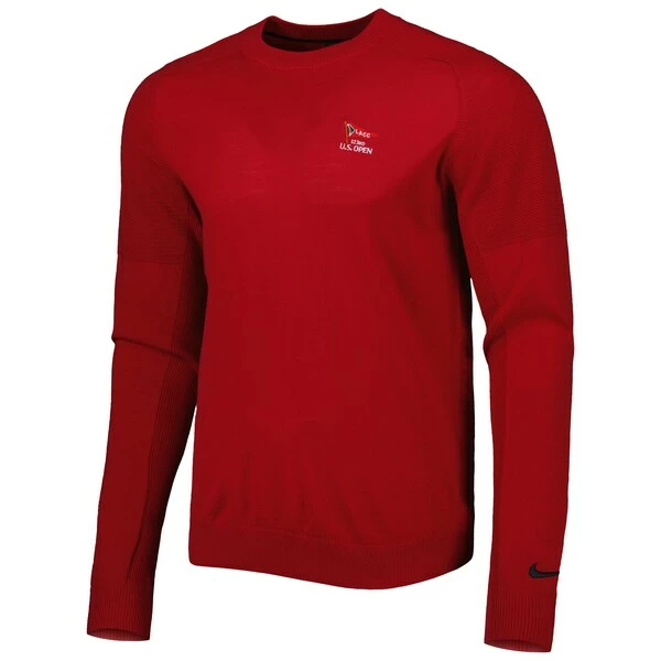 Men's 2023 U.S. Open Nike Red Tiger Woods Collection Knit Pullover Sweater - Image 3