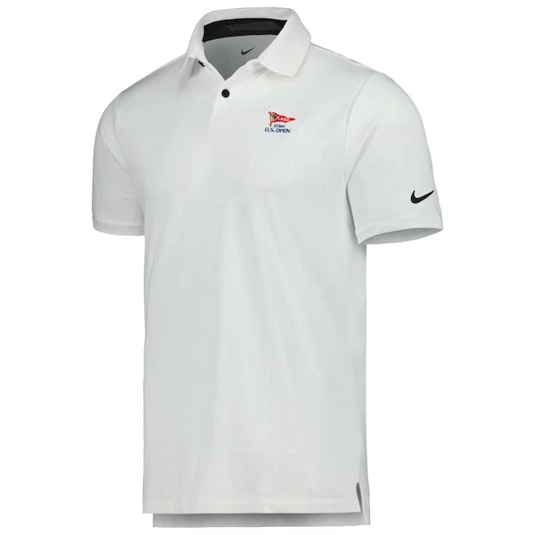 Men's 2023 U.S. Open Nike White Tour Jacquard Performance Polo - Image 3