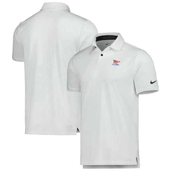 Men's 2023 U.S. Open Nike White Tour Jacquard Performance Polo