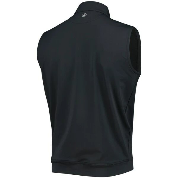 Men's 2023 U.S. Open Peter Millar Black Logo Galway Performance Quarter-Zip Vest - Image 4