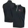 Men's 2023 U.S. Open Peter Millar Black Logo Galway Performance Quarter-Zip Vest