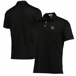 Men's 2023 U.S. Open Peter Millar Black Solid Performance Jersey Polo
