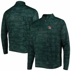 Men's 2023 U.S. Open Peter Millar Green Perth Fall Fairway Performance Quarter-Zip Sweatshirt