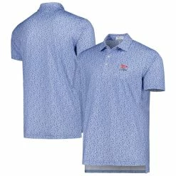 Men's 2023 U.S. Open Peter Millar Light Blue Blackstone Polo
