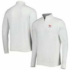 Men's 2023 U.S. Open Peter Millar White Crown Comfort Tri-Blend Quarter-Zip Pullover