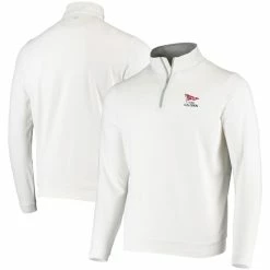 Men's 2023 U.S. Open Peter Millar White Perth Performance Quarter-Zip Sweatshirt