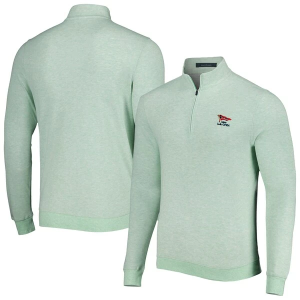Men's 2023 U.S. Open Turtleson Green Wallace Tri-Blend Quarter-Zip Jacket - Image 2