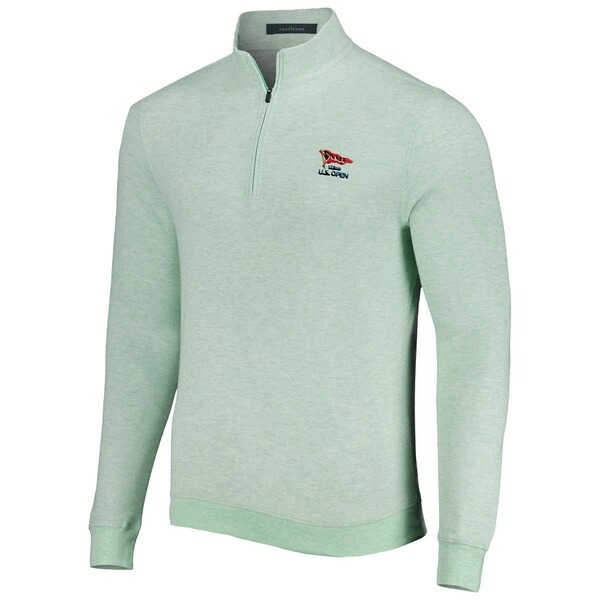 Men's 2023 U.S. Open Turtleson Green Wallace Tri-Blend Quarter-Zip Jacket - Image 3