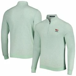 Men's 2023 U.S. Open Turtleson Green Wallace Tri-Blend Quarter-Zip Jacket