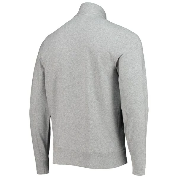 B DRADDY Men's 2022 U.S. Open B. Draddy Heathered Gray/Navy Russel Quarter-Zip Jacket - Image 4