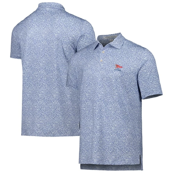 Men's 2023 U.S. Open Peter Millar White/Navy Tillis Jersey Polo - Image 2