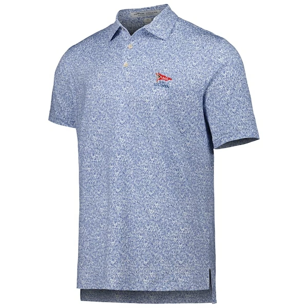 Men's 2023 U.S. Open Peter Millar White/Navy Tillis Jersey Polo - Image 3