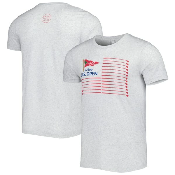 Unisex 2023 U.S. Open Swing Juice Heather Gray Club T-Shirt - Image 2